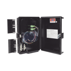 Cierre de Empalme para 24 fusiones de fibra óptica, Interior/Exterior, con 8 acopladores SC/APC y splitter 1x8, IP65