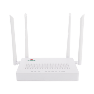 ONU Dual G/EPON con Wi-Fi AC de doble banda, 1 puerto SC/UPC + 2 puertos LAN Gigabit + 1 puerto FXS