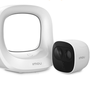 IMOU CELLPROKIT1 - Kit de Cámara 100% Libre de Cables + Estación Base/ Batería Recargable/ 2 Megapíxeles/ Audio Dos Vías/ Detector PIR Integrado/ IR de 10 Metros/ Compatible con Alexa y Asistente de Google/ Almacenamiento en Estación Base/ Wifi/