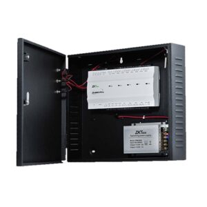 ZKTECO INBIO460PROBOX - Panel de Control de Acceso de 4 Puertas / Hasta 8 Lectoras FR1XXX / Compatible con Biosecurity Modulo de Acceso / Gabinete y Fuente incluido / Green Label / Requiere Licencia