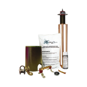 Kit de tierra física modelo TG45AB con Electrodo Magnetoactivo, capacidad: 45 AMP