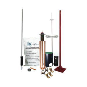 Kit de Pararrayo Dipolo con Electrodo y Accesorios de Instalación para Techo.