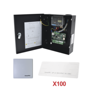 Kit para automatizar 1 ACCESO VEHICULAR con STICKERS en Parabrisas de vehiculos / Incluye Panel, lector y 100 stickers / Software IVMS4200 incluido