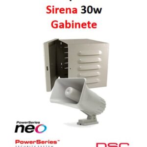 DSC S30WGPAQ - Paquete Sirena Exterior 30W con Gabinete