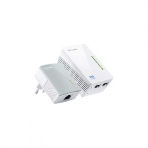 Kit adaptador PowerLine inalámbrico 300Mbps 2 puertos 10-100Mbps HomePlug AV Wifi clon TP-LINK TL-WPA4220KIT