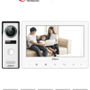 DAHUA KTA02 - Kit de Videoportero Analógico/ Monitor con Pantalla de 7 Pulgadas/ Botones Touch/ Frente de Calle con Camara de 1.3 Megapixeles/ DWDR/ IP66/ Apertura de Puerta/ Soporta Hasta 2 Frentes de Calle + 3 Monitores/