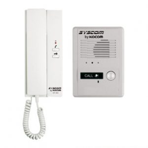 Kit de audio portero con un auricular.