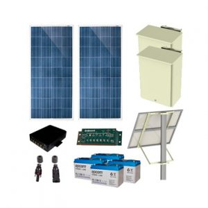 Kit de energía solar 25W Autonomía 72hrs EPCOM POWER LINE PL-4POE-25