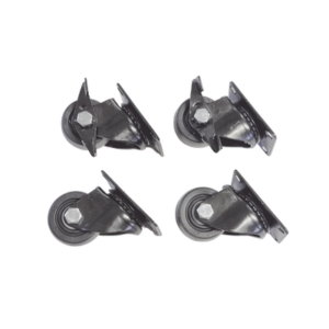 Juego de 4 Ruedas para Gabinetes Linkedpro Terminación R2 (2 con freno, 2 libres).