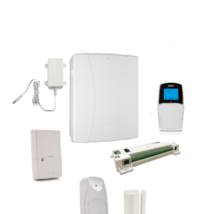 RISCO LIGHTSYS PLUS WIRELESS - Paquete de Alarma-Hasta 512 Zonas con Ethernet y Wifi Integrado. Incluye Tarjeta Lightsys Plus, Gabinete de Policarbonato, Teclado LCD, Fuente, Receptor Inalámbrico, PIR Inalámbrico y Sensor Magnético Inalámbrico