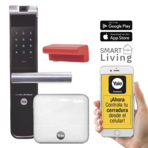 Kit de Hub con Cerradura con manija YMF40A: Código, Biometria y apertura SMARTPHONE en cualquier parte el Mundo