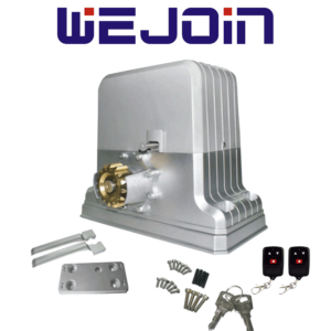 WEJOIN WJPKMP202 - Motor para portón deslizante / Peso máximo 1800 Kg / Control remoto 418 Mhz / Limites físicos / Compatible con Cremallera WJKJCT
