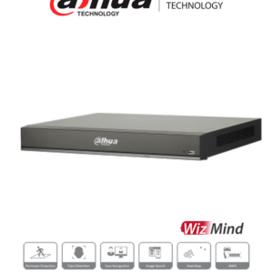 DAHUA DHI-NVR5216-16P-I/L - NVR de 16 Canales 4k/ WizMind/ 16 Puertos PoE/ H.265+/ 4 Canales de Reconocimiento Facial/ 20 Bases de Datos de Rostros/ 2 Bahías de Discos Duros/ Rendimiento de 320 Mbps/ 4&2 E&S de Alarma