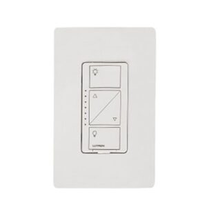 Atenuador (Dimmer) de pared. Aumenta/Disminuye Intensidad de Iluminación. No requiere cable neutro, integrable al HUB de Caseta y su App.