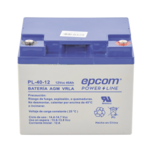 Batería de Respaldo para equipo electrónico / UL / 12V @ 40 Ah / Tecnología AGM-VRLA / Uso en: Aplicación fotovoltaica / Terminales tipo M6 ( HEX )