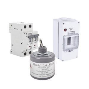 Kit de Centro de Carga Para Corriente Alterna, Breaker de hasta 400 Vca de 40 A con Supresor de Picos Transitorios.