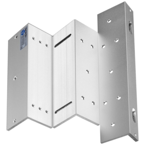 YLI MBK350ZLW - Soporte de electroiman de 350 Kg para puerta con apertura interior / Tipo Z / Compatible con YM350WS clave 76006