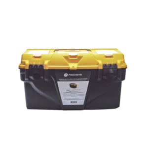 Caja Porta Herramientas 44x26x23 cm Bicolor con Compartimientos para Tornillos.