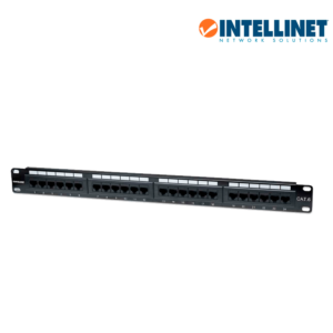 INTELLINET 520959 - Panel de Parcheo Cat6 24 puertos, UTP, 1 UR