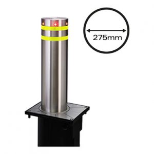 Pilona o bolardo neumatico 100% acero inoxidable