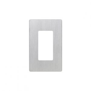 Placa de pared 1 espacio color Metálico LUTRON ELECTRONICS CW1-SS