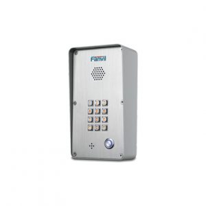 Portero 2 cuentas SIP Relevador integrado Apertura de puerta por llamada y código FANVIL I21T