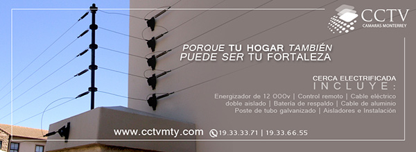 esfuerzo Mal barato Cercas Electrificadas en Monterrey para casa o negocio tel 1933-3371