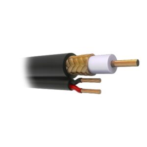 Bobina de 305 metros de Cable Coaxial RG59 Siamés, Malla de Cobre, HECHO EN MÉXICO, Optimizado para HD. Aplicación para intemperie. ( Forro grabado con la marca Debak )