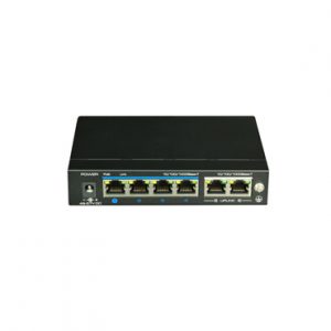 Redes Switch POE full gigabit AF AT Modo CCTV 60W totales SAXXON UTP3GSW04TP60