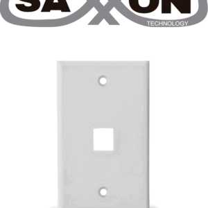 SAXXON A1751A - Placa de pared / Vertical / 1 Puerto tipo keystone / Color blanco