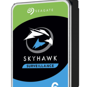 SEAGATE ST6000VX001 - Disco duro de 6TB SkyHawk / Especial para Videovigilancia / SATA 6 GB/s/ Hasta 64 cámaras/ Hasta 16 Bahías/ Función 24/7/ Caché 256 MB/