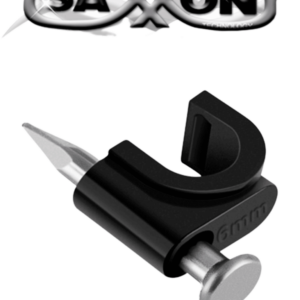 SAXXON GRA955N- Bolsa de 50 grapas de pared/ Color negro/ Diametro: 5mm / Con clavo de 3/4 para concreto de alta resistencia