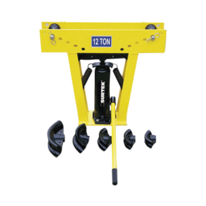 Doblador de tubo hidráulico de 1/2" a 2" incluye dados con medidas, capacidad 12 toneladas.