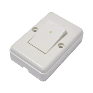 Apagador sencillo visible para sobreponer cuadrado 6a 127v