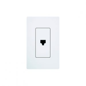 Salida para teléfono RJ11 6 conductor LUTRON ELECTRONICS CA-PJ-WH