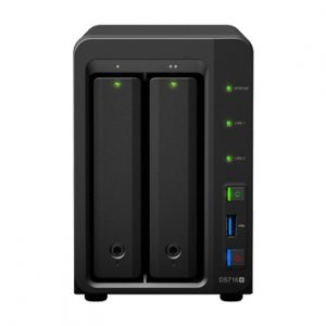Servidor DS716PLUSII NAS de escritorio con 2 bahías, frente