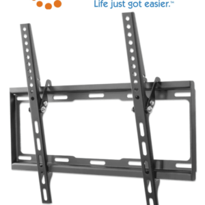 MANHATTAN 460941 - Soporte de Pared para Pantallas de 32 a 55 Pulgadas/ 35 Kg de Carga/ Ajuste de Angulo Vertical de 0 a 14 Grados/ Acero Reforzado/ VESA 200/ 300/ 400x200/ 400
