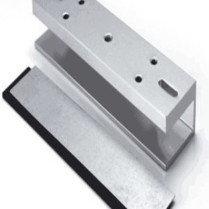 ZKTECO LMB200U - Soporte en U para instalación de contrachapa magnética en puertas de vidrio sin marco compatible con cerradura magnética con Modelo LM200LED clave ZKT0850002