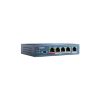Switch PoE 250m PoE Larga distancia 4 puertos 802.3at 10-100 Mbps HIKVISION DS-3E0105P-E