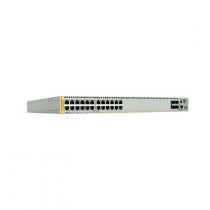 Switch Stackeable capa 3 24 puertos + 4 puertos SFP+ 10G 2 bahías hotswap PSU ALLIED TELESIS AT-X930-28GTX