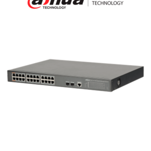 DAHUA DH-PFS4226-24GT-360 - Switch de 24 Puertos PoE Gigabit/ Administrable Capa 2/ 360W Totales/ PoE & Hi-PoE/ 2 Puertos SFP 100/1000 Base-X/ Capacidad de Switching 52 GB/s/