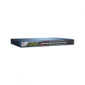 Switch administrable via Web 250m PoE LARGA DISTANCIA 24 puertos 2 puertos SFP HIKVISION DS-3E1326P-E