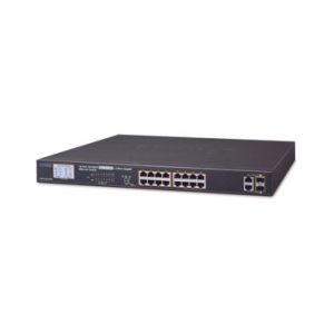 Switch no administrable PoE+ Aislamiento VLAN 16 puertos PLANET FGSW-1822VHP