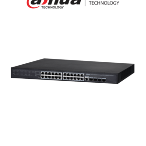 DAHUA PFS4428-24GT-370 - Switch de 24 Puertos PoE Gigabit/ Administrable Capa 2/ 370 Watts totales/ 4 Puertos SFP 1000 Base-X/ Switching 56 Gbps/