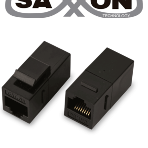 SAXXON M225 - Cople RJ45 / RJ45 Hembra a RJ45 hembra / CAT 5E / Color negro