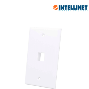INTELLINET 163286 - TAPA (FACEPLATE) / 1 PERFORACION / BLANCO