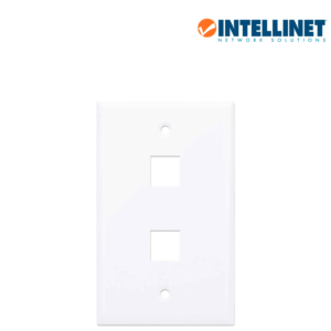 INTELLINET 163293 - TAPA (FACEPLATE) / 2 PERFORACION / BLANCO