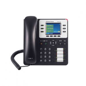 Teléfono IP Empresarial 3 líneas 4 teclas de función Conferencia 4 vías PoE GRANDSTREAM GXP-2130