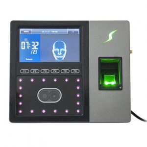 Terminal de reconocimiento facial con lector de huella fte