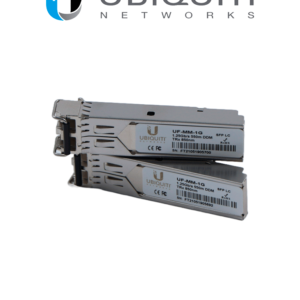 UBIQUITI UF-MM-1G - Modulo para Fibra Optica SFP Multimodo / 1 Gigabit / Conector Tipo LC / Compatible con Switches UniFi y EdgeMax